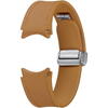 Curea smartwatch Samsung D-Buckle Hybrid Eco-Leather Band pentru Galaxy Watch6, Normal (S/M), Maro
