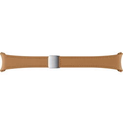 Bratara D-Buckle Hybrid Eco-Leather Band (Slim, Small/Medium) pentru SAMSUNG Galaxy Watch6, ET-SHR93SDEGEU, Camel