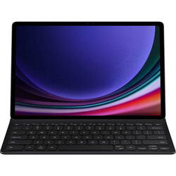 Husa cu tastatura Book Cover Keyboard Slim pentru SAMSUNG Galaxy Tab S9+, EF-DX810UBEGWW, Negru