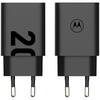 Incarcator retea Motorola TurboPower 20W USB-A w/ 1m USB-C cable, Negru