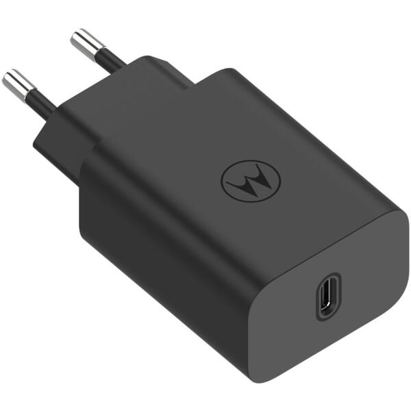 Incarcator retea Motorola TurboPower 30W USB-C w/ 1m, C-C cable, Negru