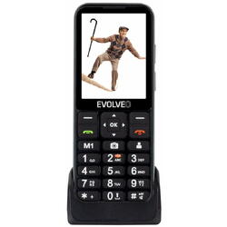Telefon mobil EVOLVEO EasyPhone LT, pentru seniori, Dual Sim, 4G, Negru