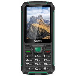 Telefon mobil EVOLVEO StrongPhone W4, Dual SIM, 2G, IP68, Negru-Verde