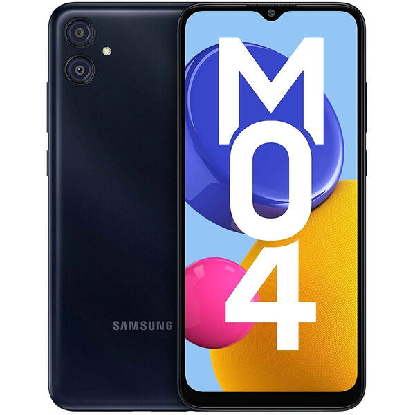 Telefon mobil Samsung Galaxy M04, 128GB, 4GB RAM, 4G, baterie 5000 mAh, Albastru