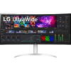 Monitor LG LED Nano-IPS UltraWide, 40WP95CP-W, 40 Inch, 5K, 5ms, HDMI, DisplayPort, Thunderbolt, AMD FreeSync, Ecran Curbat, Argintiu