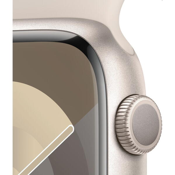 Watch Apple Watch Series 9 GPS 45mm Starlight Aluminium Case with Sport Band M/L - Starlight EU