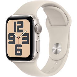 Apple Watch SE (2023), GPS, Carcasa Starlight Aluminium 40mm , Starlight Sport Band - S/M