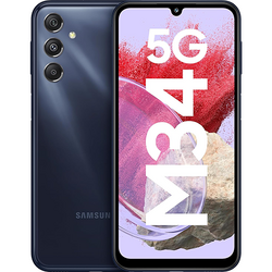 Telefon Mobil Samsung Galaxy M34 5G, Procesor Exynos 1280, Super AMOLED touchscreen 6.5", 6GB RAM, 128GB Flash, Camera Tripla 50+8+2MP, Wi-Fi, 5G, Dual Sim, Android, Albastru-Inchis