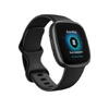 Ceas activity tracker Fitbit Versa 4, GPS, NFC, Bluetooth, Waterproof, 2 curele incluse, Negru