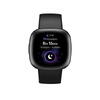 Ceas activity tracker Fitbit Versa 4, GPS, NFC, Bluetooth, Waterproof, 2 curele incluse, Negru