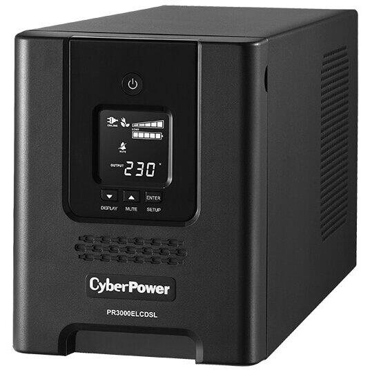 UPS Cyber Power PR3000ELCDSL, Tower, 3000 VA, 2700 W, AVR, LCD Display, Line Interactive