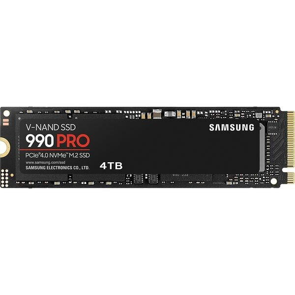 Solid-State Drive (SSD) SAMSUNG 990 Pro, 4TB, PCIe NVMe 4.0 x4, M.2, MZ-V9P4T0BW
