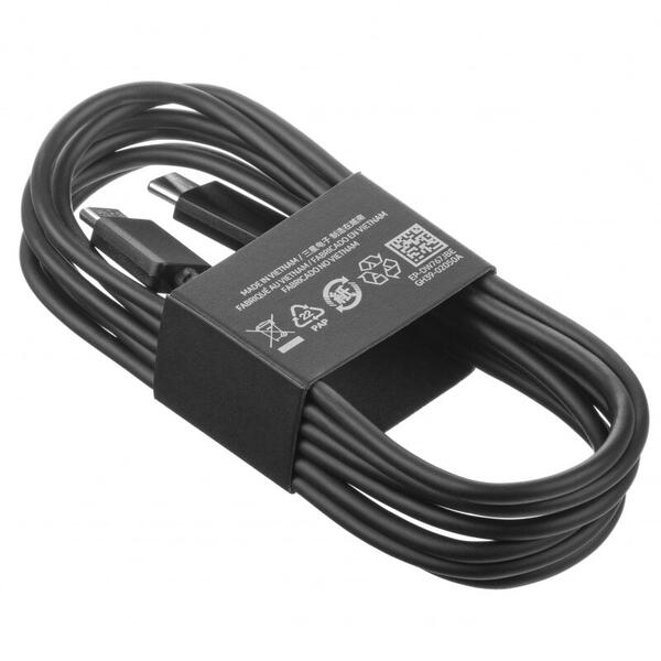 Cablu Samsung GP-TOU021RFCBW USB Type-C La USB Type-C, 1.8m, 3A, Bulk, Negru