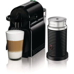 Pachet Espressor Nespresso De'Longhi Inissia EN80.BAE, 1450W, 19 Bar + Aparat pentru spumare lapte Aeroccino 3 Negru, 0.7L, Negru