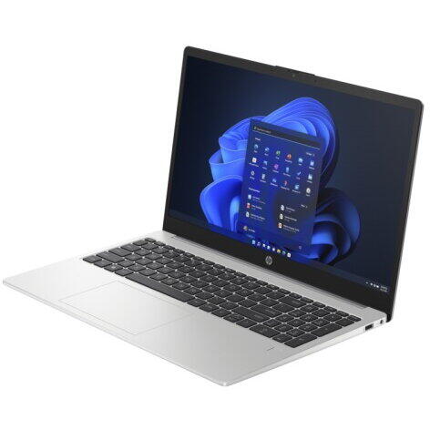 Laptop HP 250 G10, Intel Core i7-1355U, 15.6 inch FHD, 8GB RAM, 512GB SSD, Free DOS, Argintiu