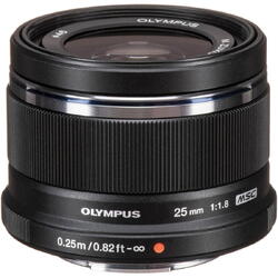 Obiectiv Olympus M.Zuiko Digital 25mm F1.8, MFT, Negru