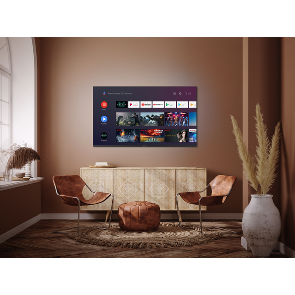 Televizor Smart Android LED Kivi 43F750NB, 109 cm, Full HD, Negru