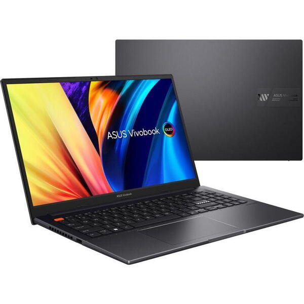 Laptop Asus Vivobook S 15 K3502ZA, Intel Core i5-12500H, 15.6 inch FHD, 8GB RAM, 512GB SSD, Windows 11 Home, Negru