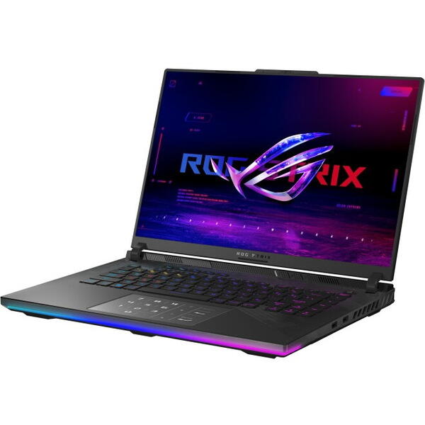 Laptop Gaming Asus ROG Strix SCAR 16 G634JZR, Intel Core i9-14900HX, 16 inch QHD+, 64GB RAM, 1TB SSD, nVidia RTX 4080 12GB, Free DOS, Negru