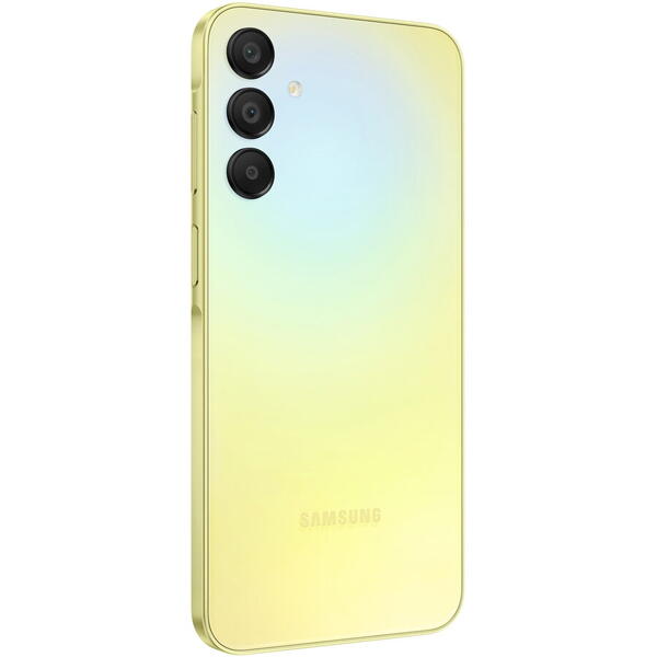 Telefon mobil Samsung Galaxy A15, Dual SIM, 4GB RAM, 128GB, 4G, Galben