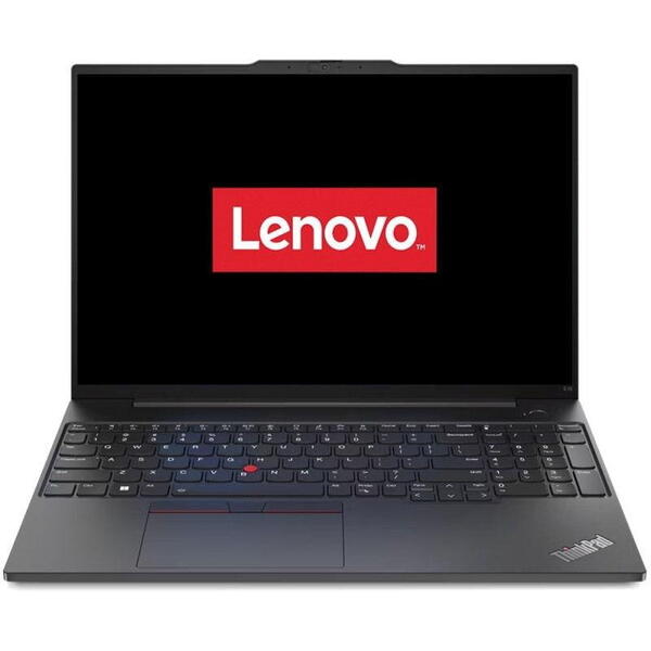 Laptop Lenovo ThinkPad E16, Intel Core i7-13700H, 16 inch WUXGA, 16GB RAM, 512GB SSD, Windows 11 Pro, Negru