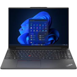 Laptop Lenovo ThinkPad E16 G1, AMD Ryzen 5 7530U, 16 inch WUXGA, 16GB RAM, 512GB SSD, Windows 11 Pro, Negru