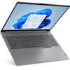 Laptop Lenovo ThinkBook G6, AMD Ryzen 5 7530U, 16 inch FHD+, 8GB RAM, 512GB SSD, Windows 11 Pro, Gri