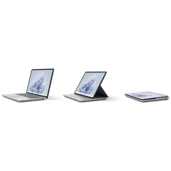 Laptop Microsoft Surface Laptop Studio 2, Intel Core i7-13800H, 14.4inch QHD Touch, 16GB RAM, 512GB SSD, Windows 11 Home, Argintiu
