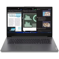Laptop Lenovo V17, Intel Core i5-1335U, 17.3 inch FHD, 8GB RAM, 512GB SSD, No OS, Gri
