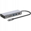 Statie hub USB-C 6 in 1 pentru laptop, Belkin, AVC008 uni, Gri
