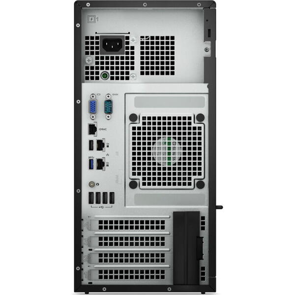 Server DELL PowerEdge T150, Procesor Intel® Xeon® E-2314 2.8GHz Rocket Lake, 8GB UDIMM RAM, 1x 1TB 7.2K 6G SATA HDD, 4x Hot Plug LFF