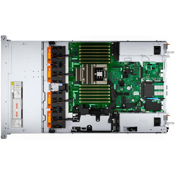 Server DELL PowerEdge R6615 1U, Procesor AMD EPYC™ 9354P 3.25GHz, 16GB RDIMM RAM, 1x 480GB SATA SSD, PERC H755, 10x Hot Plug SFF
