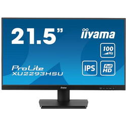 Monitor IPS LED Iiyama 21.5" XU2293HSU-B6, Full HD (1920 x 1080), HDMI, DisplayPort, Boxe, 100 Hz, 1 ms, Negru