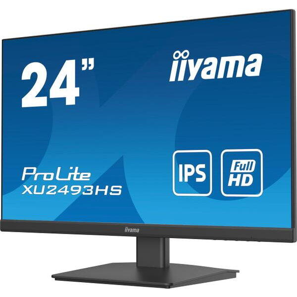 Monitor IPS LED iiyama 23.8" XU2493HS-B5, Full HD (1920 x 1080), HDMI, DisplayPort, AMD FreeSync, Boxe, Negru