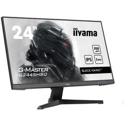 Monitor Gaming IPS LED iiyama G-Master 24" G2445HSU-B1 Black Hawk, Full HD (1920 x 1080), HDMI, DisplayPort, Boxe, 100 Hz, 1 ms, Negru