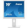Monitor TN LED iiyama ProLite 19" B1980D-W5, 1280 x 1024, VGA, DVI, Pivot, Alb