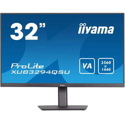 Monitor VA LED iiyama ProLite 31.5" XUB3294QSU-B1, QHD (2560 x 1440), HDMI, DisplayPort, Pivot, Boxe, Negru