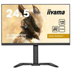 Monitor Gaming IPS LED iiyama G-Master 24.5" GB2590HSU-B5, Full HD(1920 x 1080), HDMI, DisplayPort, Boxe, Pivot, 240 Hz, 0.4 ms, Negru