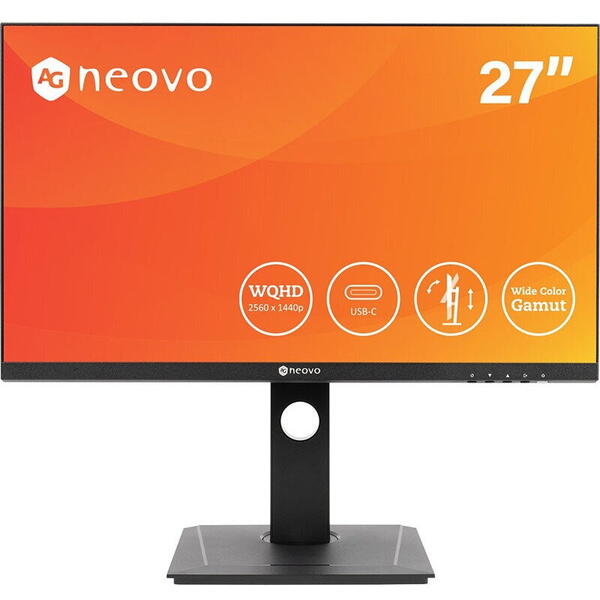 Monitor AG Neovo DW-2701, 27 inch QHD, 5ms, Negru