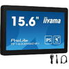 Monitor IPS LED Iiyama ProLite 15.6" TF1633MSC-B1, Full HD (1920 x 1080), HDMI, DisplayPort, Boxe, Touchscreen, Negru