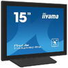 Monitor TN LED Iiyama 15" T1532MSC-B1S, 1024 x 768, VGA, HDMI, DisplayPort, Touchscreen, Negru
