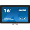 Monitor cu ecran tactil, Iiyama ProLite TF1615MC-B1, FHD, IPS /VGA HDMI DP/IP65, 16", Negru