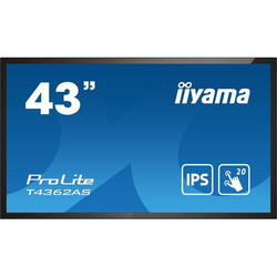 Display Profesional iiyama 42.5" T4362AS-B1, Ultra HD (3840 x 2160), HDMI, Boxe, Touchscreen, Negru