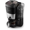 Cafetiera Philips HD7900/50 All-in-1 Brew, rasnita integrata, Recipient dublu pentru boabe de cafea, Filtru permanent, Functie anti-picurare, Afisaj LED,Rezervor de apa detasabil, Lingura de dozare