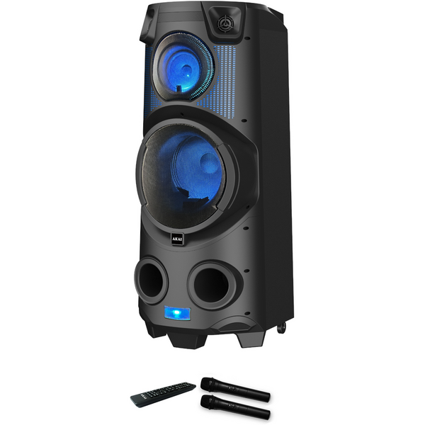 Boxa Portabila Activa Akai Party Speaker 500, 120W, FM, AUX, USB, Bluetooth, Microfon