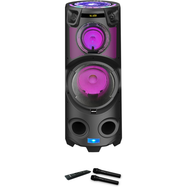 Boxa Portabila Activa Akai Party Speaker 500, 120W, FM, AUX, USB, Bluetooth, Microfon