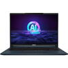 Laptop Gaming MSI Stealth 16 AI Studio A1VGG, Intel Core Ultra 9 185H, 16 inch QHD+, 32GB RAM, 2TB SSD, nVidia RTX 4070 8GB, Free DOS, Albastru