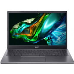 Laptop Acer Aspire 5 A515, Intel Core i7-13620H, 15.6 inch FHD, 16GB RAM, 512GB SSD, nVidia RTX 2050 4GB, Free DOS, Gri