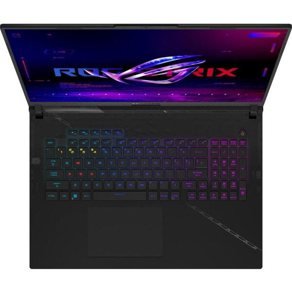 Laptop Gaming Asus ROG Strix SCAR G834JZR, Intel Core i9 14900HX, 18 inch QHD+, 64GB RAM, 1TB SSD, nVidia RTX 4080 12GB, No OS, Negru