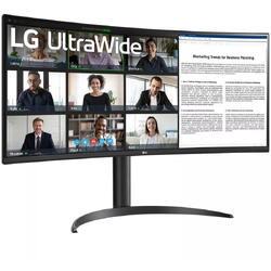 Monitor LG Ultrawide Curbat, 34", VA, 3440 x 1440, 5ms, 100hz, FreeSync , USB-C 65W, USB 3.0 x 2, HAS, Negru